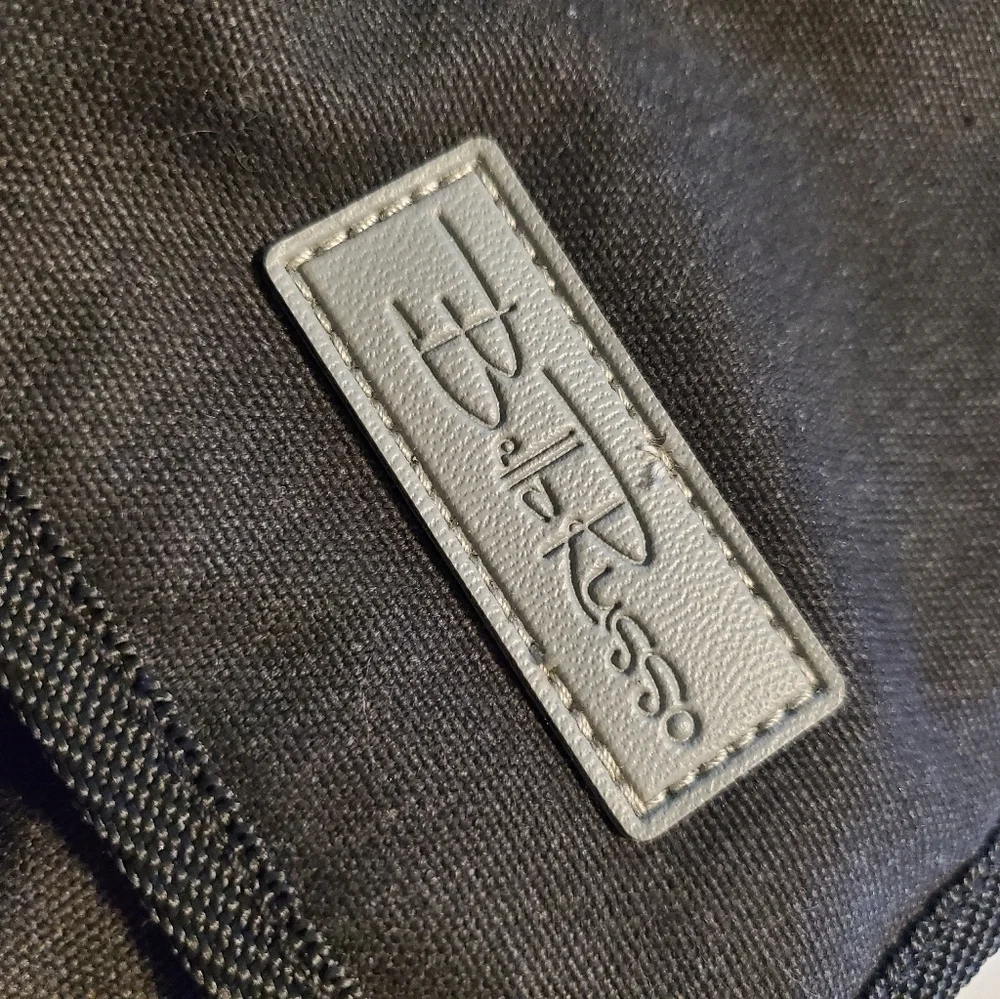 EC Unisex Bella Russo Black Large Messenger Bag, School, Work, Travel